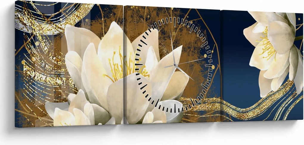 Obraz - Koláž (s hodinami) (90x30 cm)