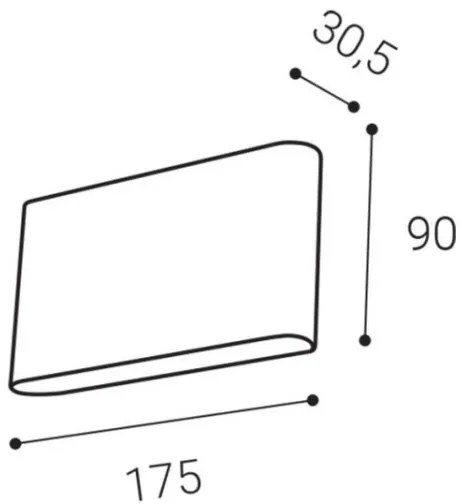 LED2 - LED Vonkajšie nástenné svietidlo FLAT 2xLED/3W/230V IP65 biela