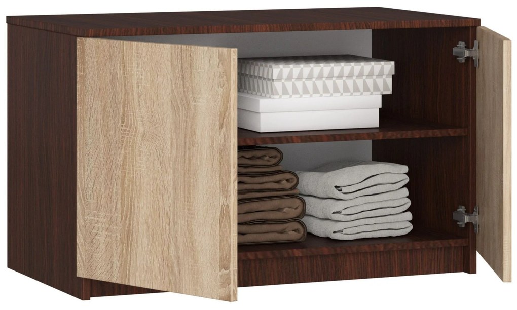 Nadstavba na skriňu Sashka  (wenge + dub sonoma). Akcia -17%. Vlastná spoľahlivá doprava až k Vám domov. 1069953