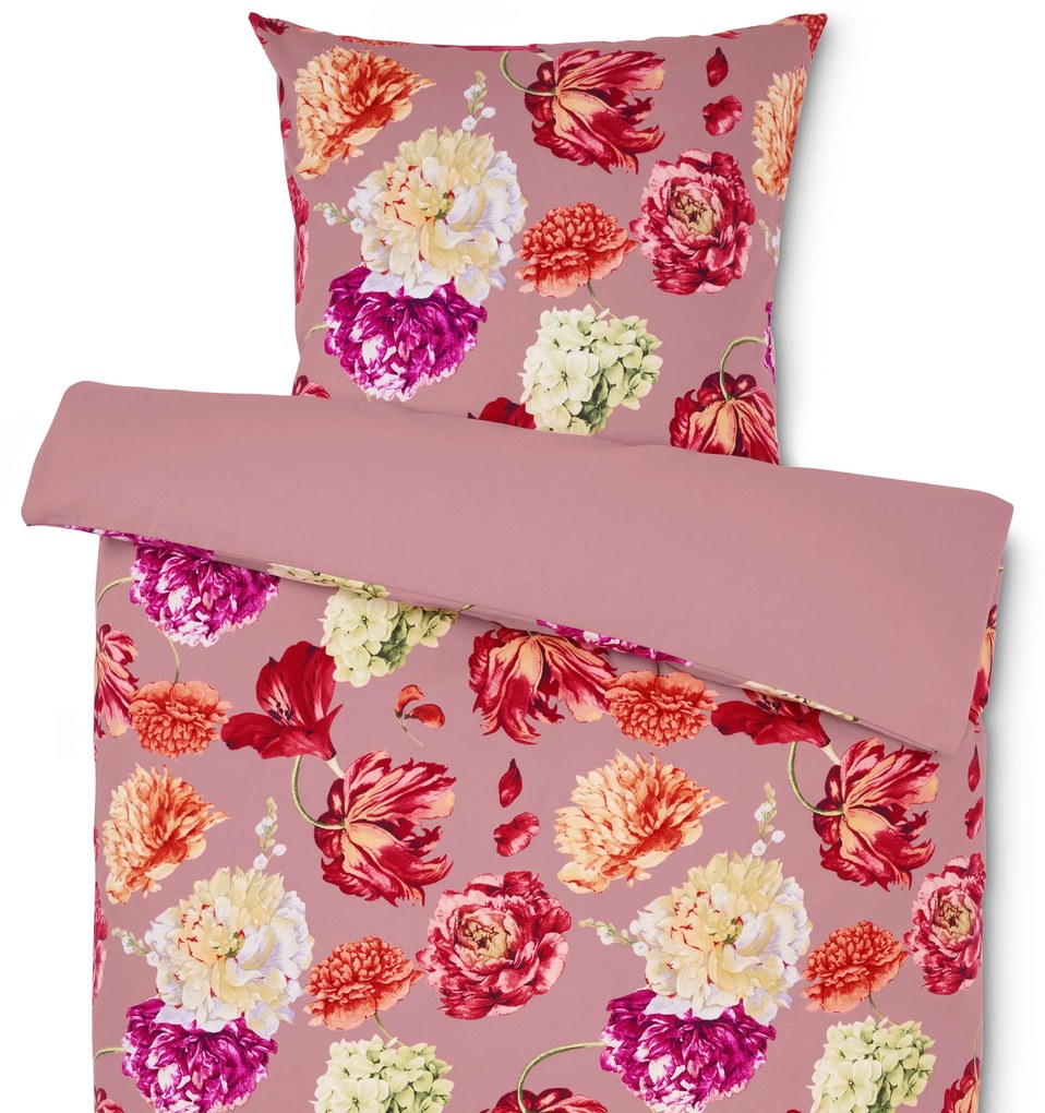 Flanelová posteľná bielizeň, štandardná veľkosť, ružová