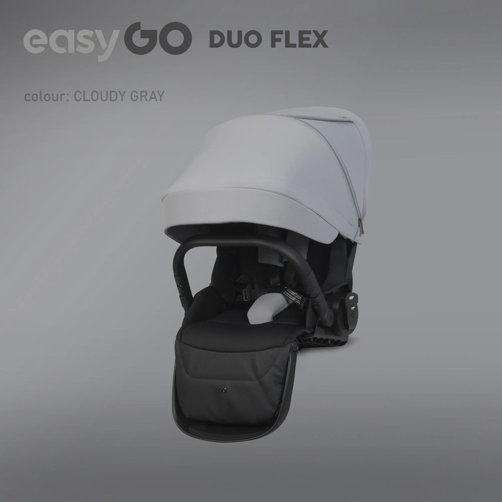 Športová vanička do kočíka EasyGo Duoflex Cloudy Gray