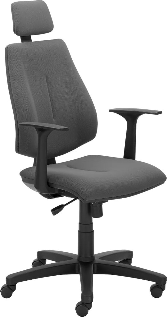 NOWY STYL Gem Hru kancelárska stolička s podrúčkami sivá / čierna