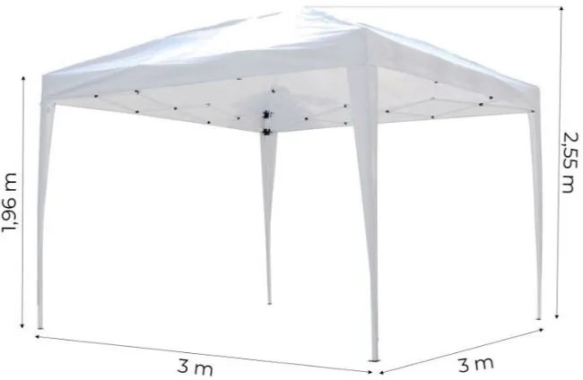Bestent Záhradný altánok 3x3m skladací White