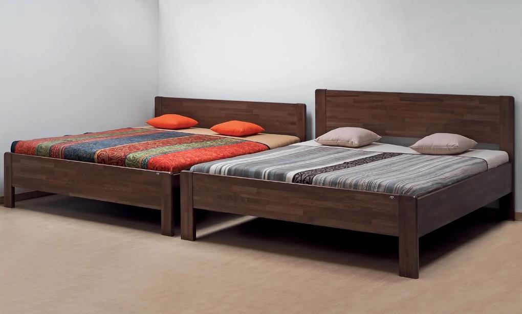 BMB SOFI XL - masívna dubová posteľ 200 x 200 cm, dub masív