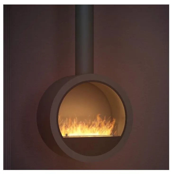 InFire - Závesný BIO krb pr. 70 cm čierna