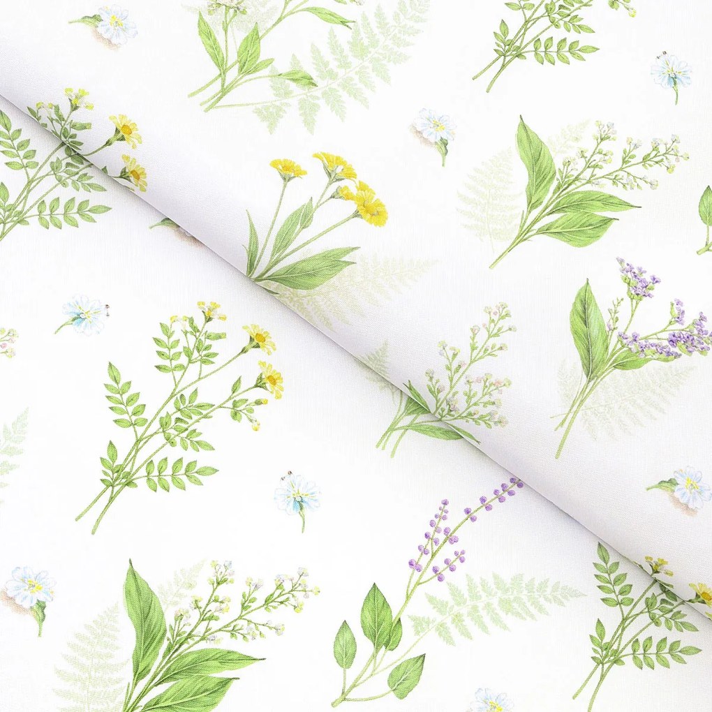 Goldea teflónová látka na obrusy - lesné kvety 160 cm