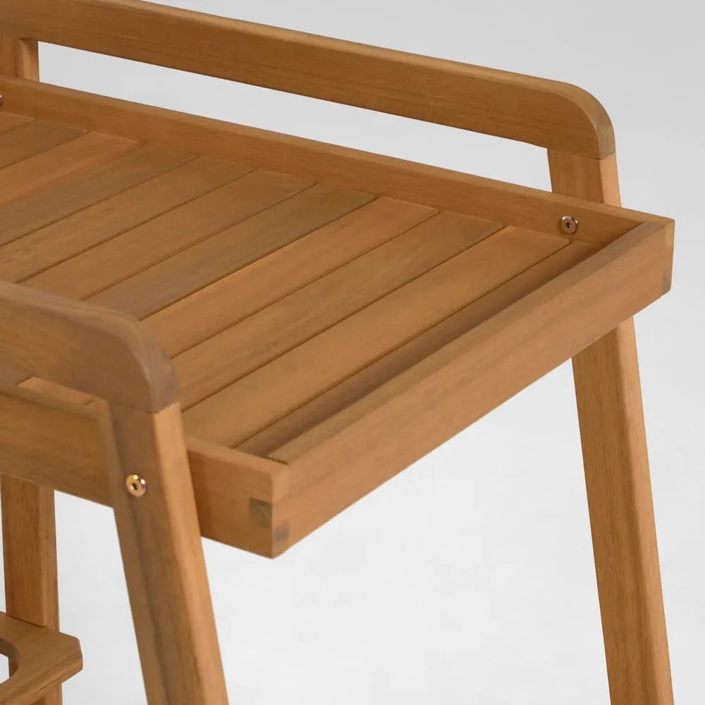 Servírovací stolík z masívu akácie 55x73 cm Felisa – Kave Home