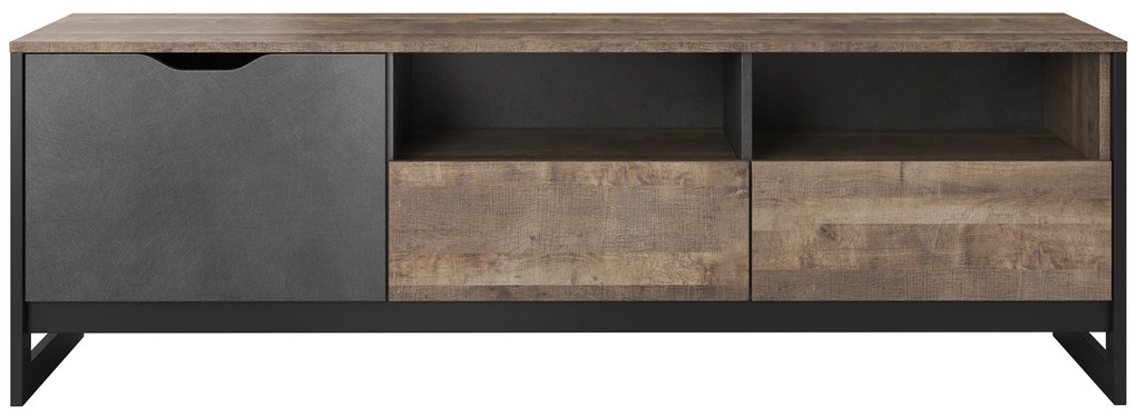 TV stolík/skrinka Adrissa (dub sand grande + matera). Akcia -19%. Vlastná spoľahlivá doprava až k Vám domov. 1127899