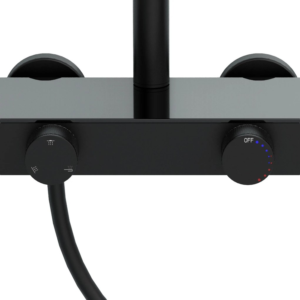 Rea Creo, sprchový set s funkciou bidetovej spŕšky, čierna matná, REA-P0360