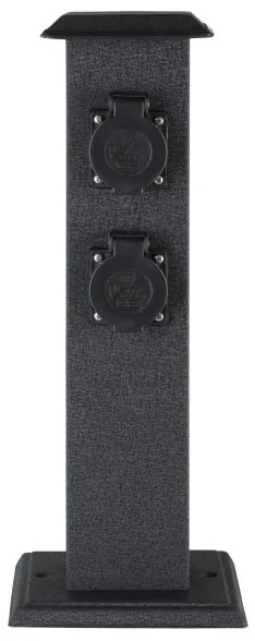 EGLO 93426 - Vonkajší záhradný stĺpik so zásuvkami SCHUKO IP44