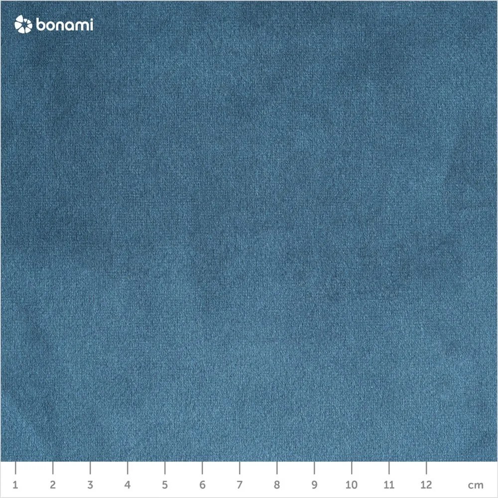 Modrá zamatová rohová pohovka (ľavý roh) Magic - Scandic