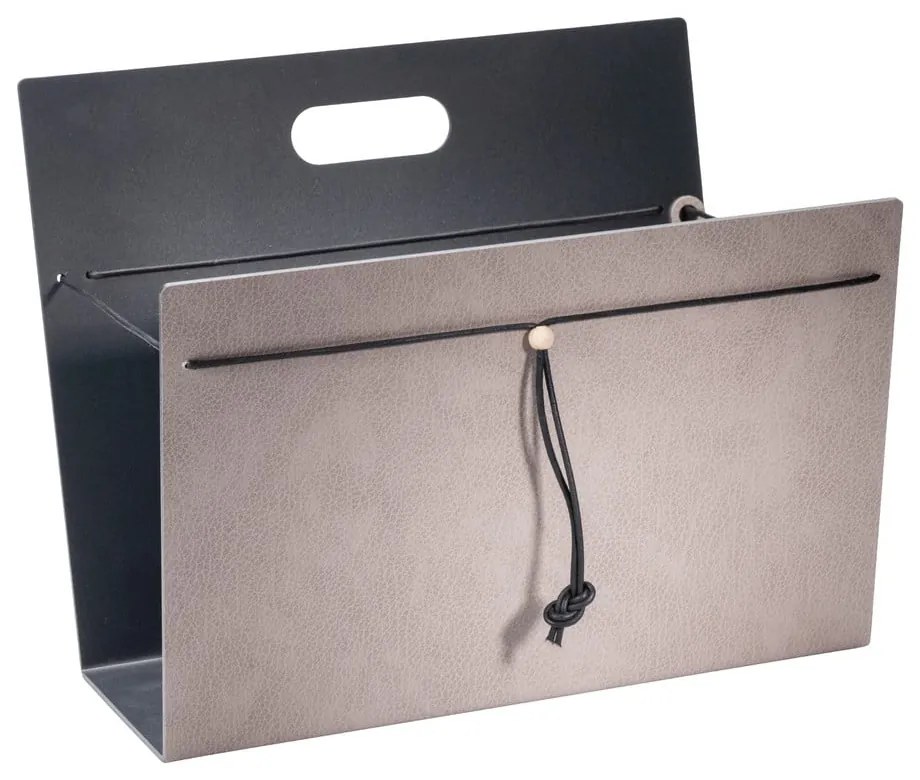 Kovový/z eko kože stojan na časopisy Bull L – LIND DNA