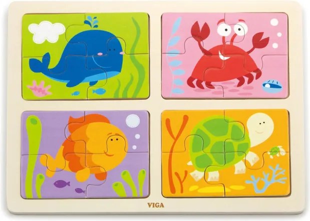 Puzzle na podstavci 4v1 Viga 50190 more