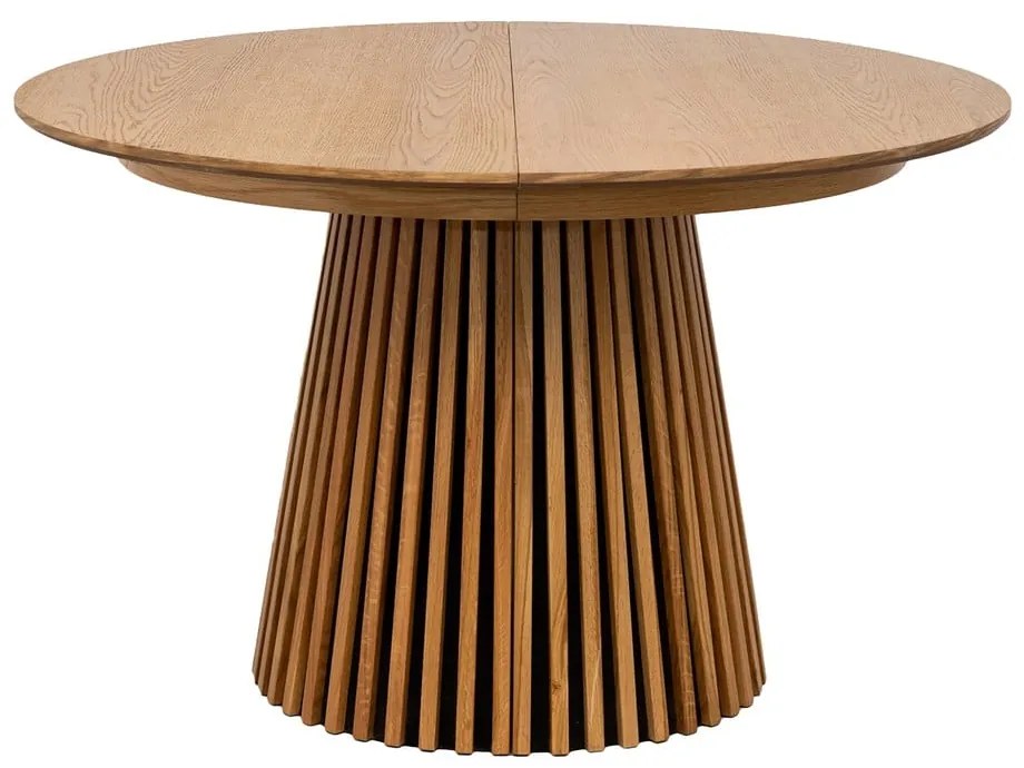 Okrúhly rozkladací jedálenský stôl s doskou v dubovom dekore ø 120 cm Osaka – House Nordic