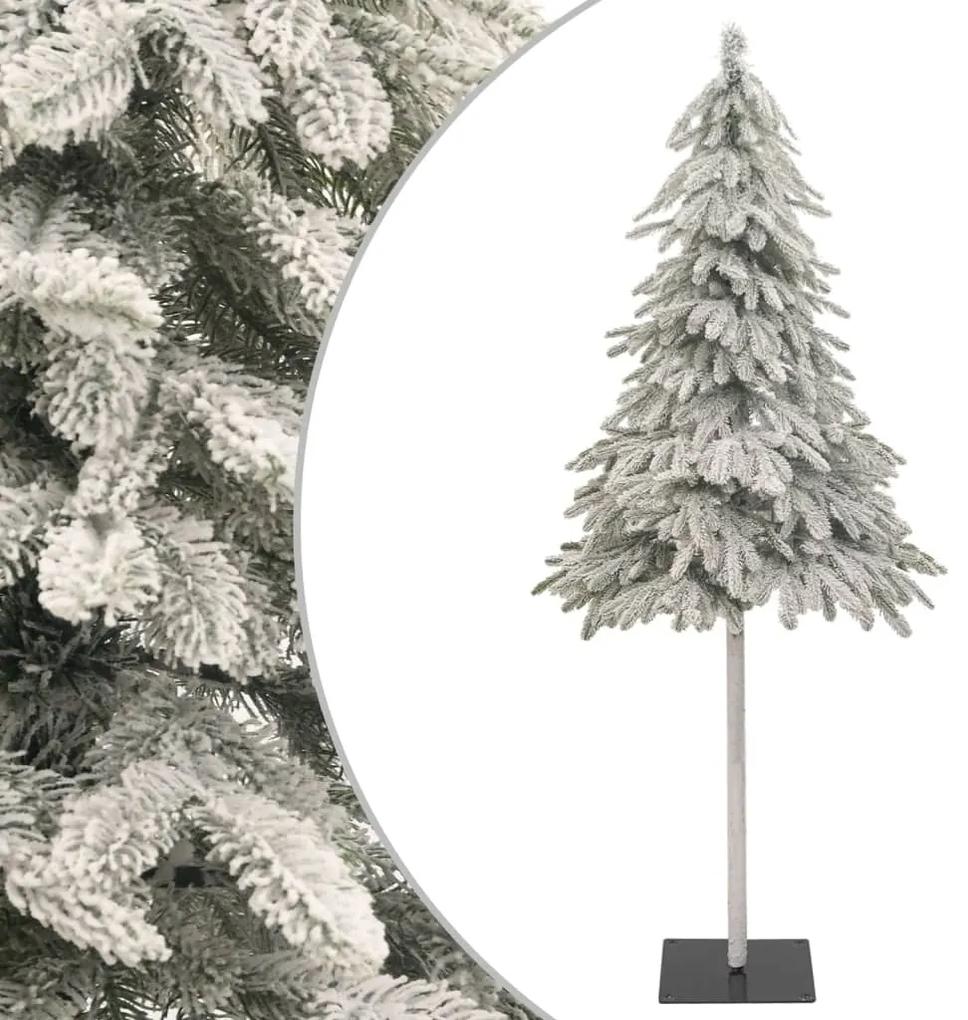Umelý vianočný stromček so snehovými vločkami 210 cm 356749