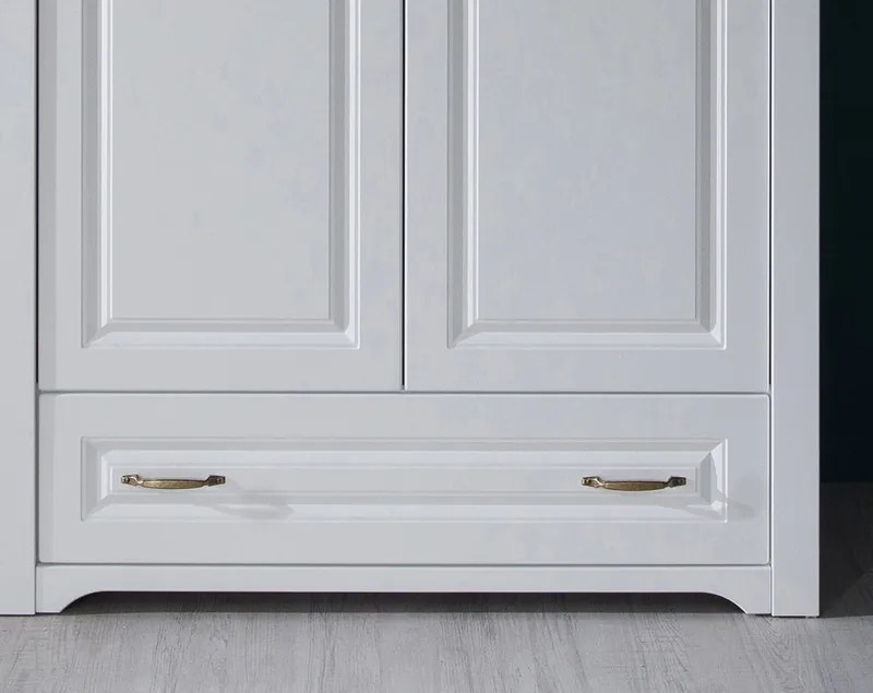 Šatníková skriňa 2-dverová Atik, biela