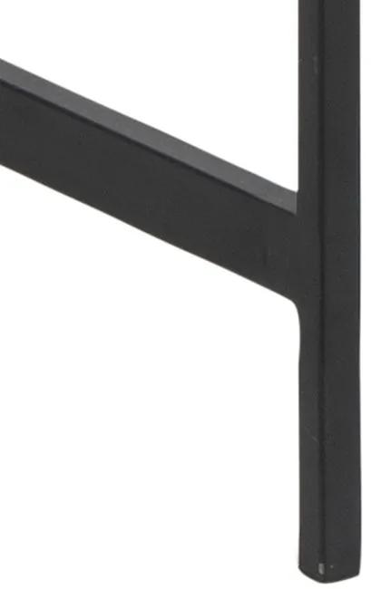Pracovný stôl ARTOS 110 cm čierny v industriálnom štýle, kovová podnož