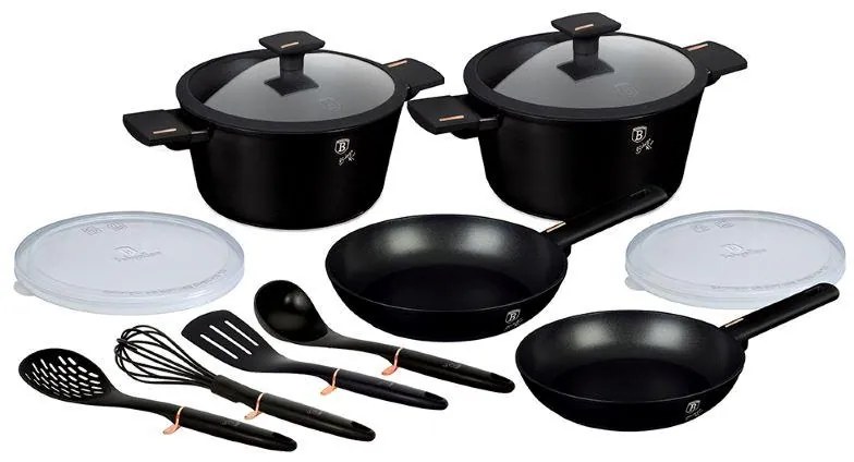 Nepriľnavá sada hrncov 12 ks, Monaco Collection BerlingerHaus