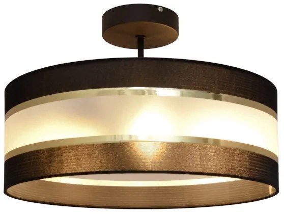 Luster na tyči HELEN 3xE27/15W/230V čierna/zlatá