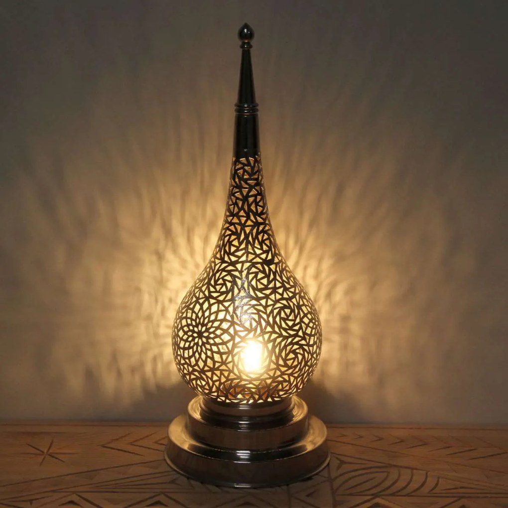 Luxusná strieborná lampa Daye