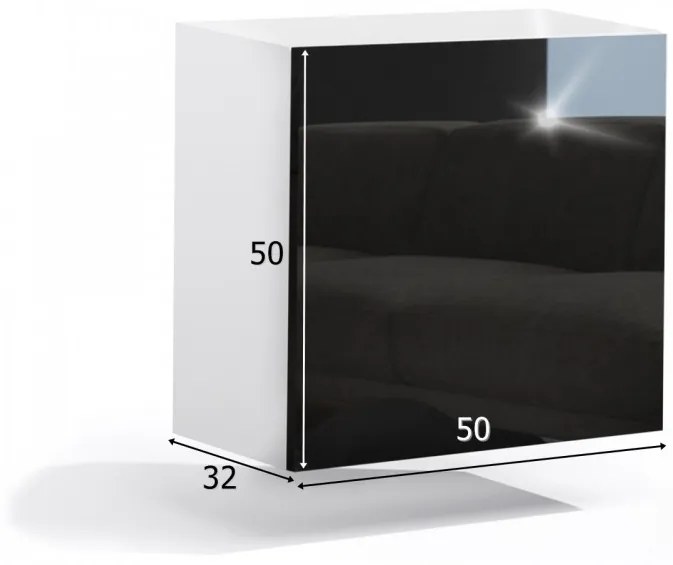 copy of Moderní závěsná skříň KWADRO 50 lesk
