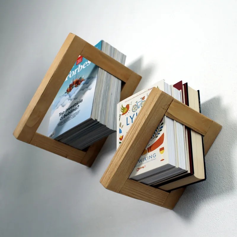 Woody & Son Polica na knihy - Harry veľká Farba: Pínia