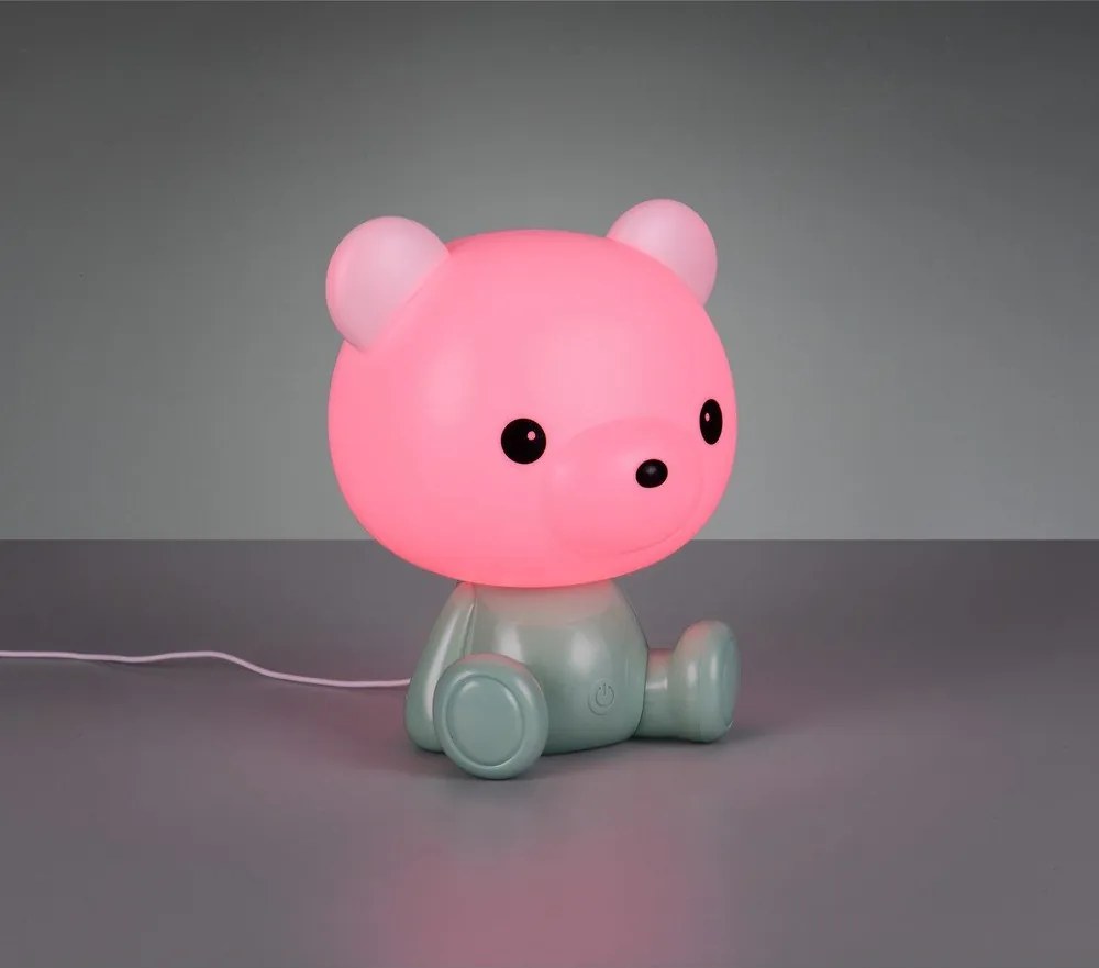 Zelená detská lampička Cutie – Reality