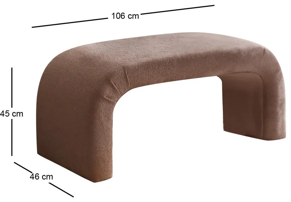 Lavička Nu Bench Brown