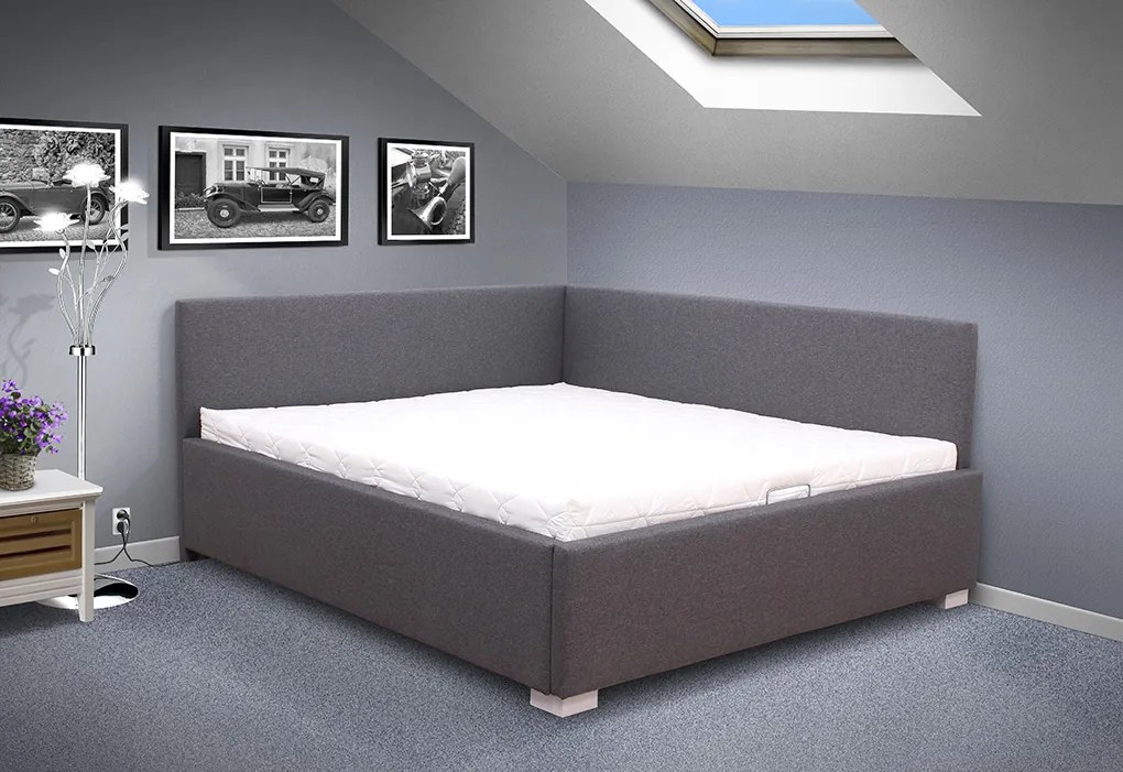 Moderná posteľ s čelami Martina HIT s MOT otváraním ÚP 180x200 cm Farba: Savana hnedá