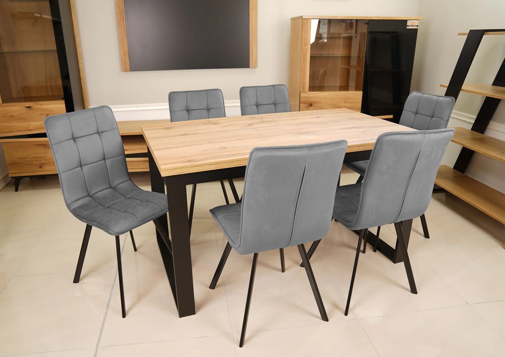 Stolička ORLANDO Vyberte látku ->: Solar Šedá