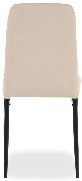 Jedálenská stolička MAVERIK zamatová, béžová