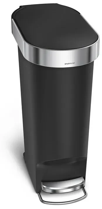Pedálový kôš Slim 40 l, čierna