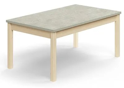 Stôl DECIBEL, 1200x700x530 mm, akustické linoleum, breza/lšedá