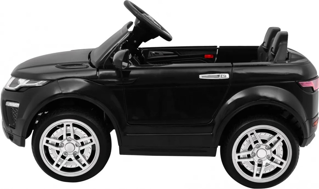 Ramiz Elektrické autíčko Rapid Racer pre deti, čierne SUV + diaľkové ovládanie