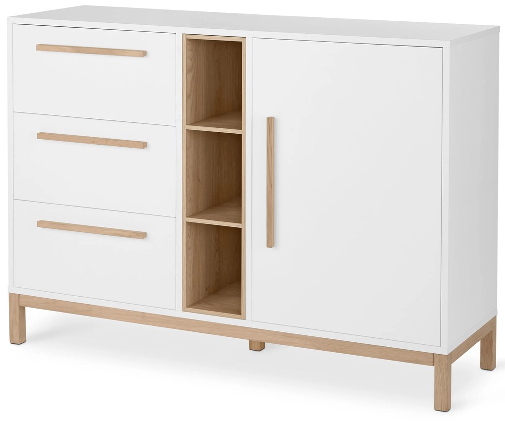 Komoda »Eklund« so zásuvkami a s dvierkami