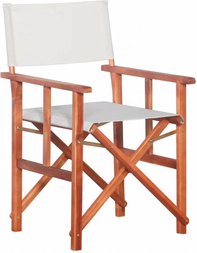 Záhradná režisérska stolička hnedá / biela | BIANO
