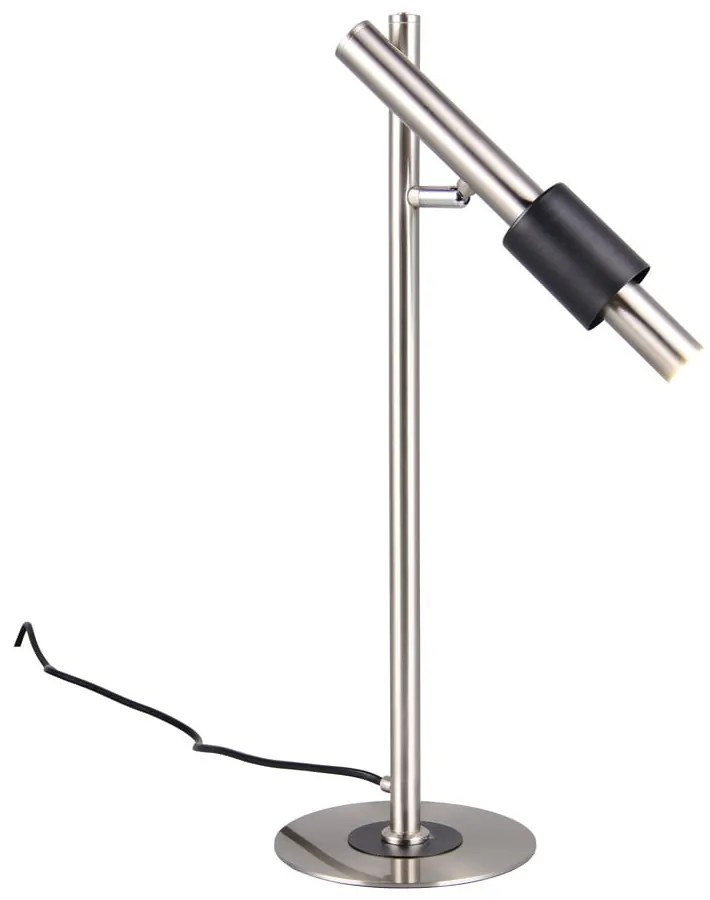 Čierna/v striebornej farbe LED stolová lampa (výška 50 cm) Ikaris – Trio Select