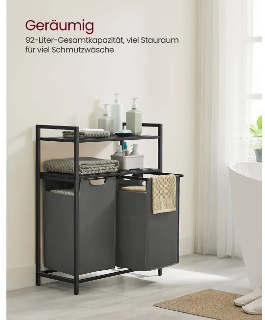 Kôš na bielizeň s 2 policami BLH211G01