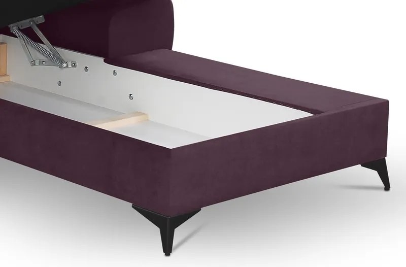 Rohová sedacia súprava Scala, hroznová ružovo-fialová látka, pravý roh