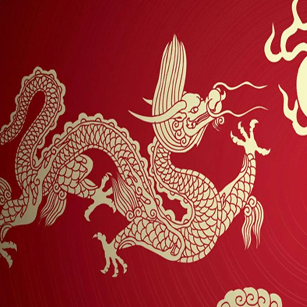 Gario Paraván Red Dragons Rozmery: 180 x 170 cm, Prevedenie: Klasický paraván
