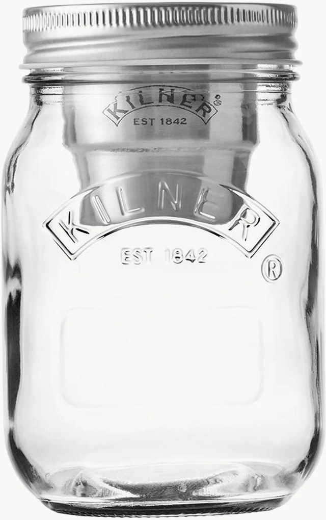 Sklenená úložná dóza's držiakom na dochucovadlá Kilner, 0,5 l