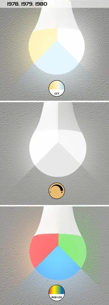 RABALUX Inteligentná LED žiarovka so stmievaním a funkciou RGB, E14, C37, 5W, 480lm, teplá biela-studená bie