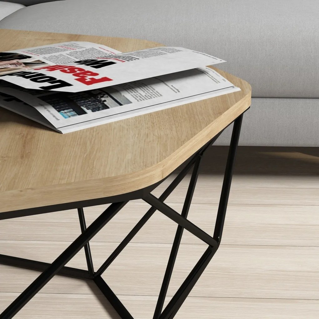 Konferenční stolek Diamond 90 cm dub přírodní