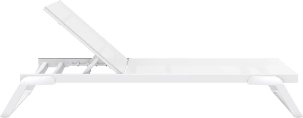 TROPIC záhradné lehátko white/white