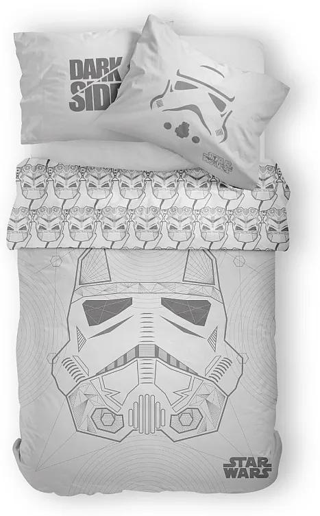 DETEXPOL Obliečky Star Wars grey Bavlna 140/200, 70/80 cm