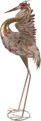 Volavka 84 cm - kovová záhradná dekorácia