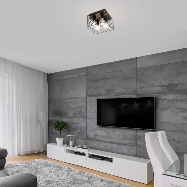 Rabalux 71027 - Stropné svietidlo BOROO 4xE27/25W/230V