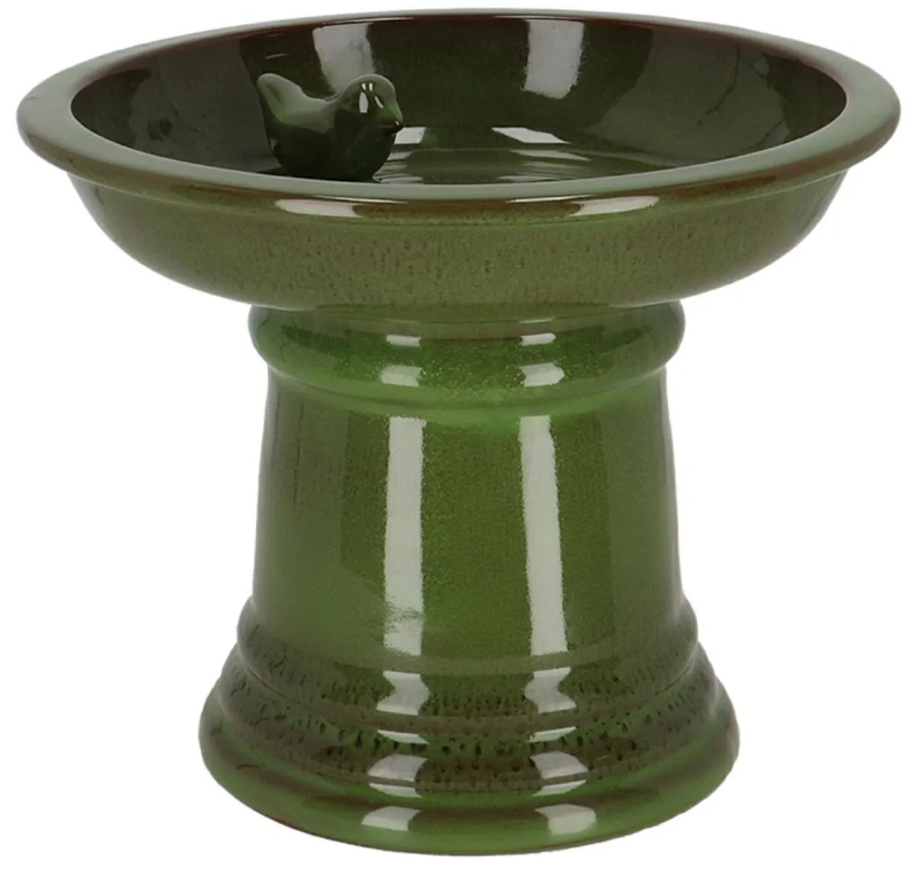 Napájadlo pre vtáky na nohe Max, 22,3x28,8 cm, terakota, zelená