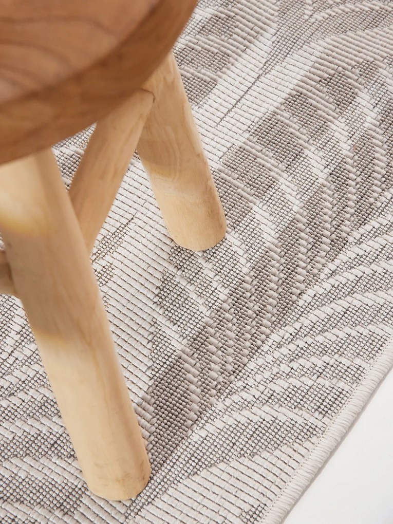 NORTHRUGS, Koberec behúň Duet Liora 106246 White/Gray - na von aj na doma, 80x250, šedá, chodba / predsieň