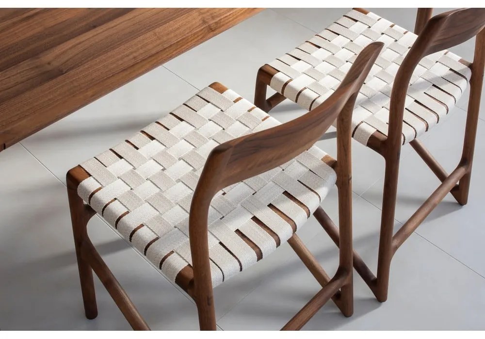 Hnedá/krémovobiela jedálenská stolička Fawn – Gazzda